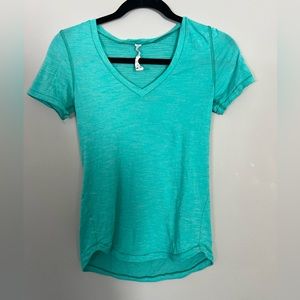 Blue Short Sleeve Lululemon Top